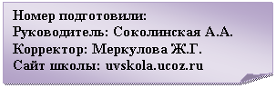 �������� ����: ����� �����������: 

������������: 

���������: 

���� �����: *****





 

