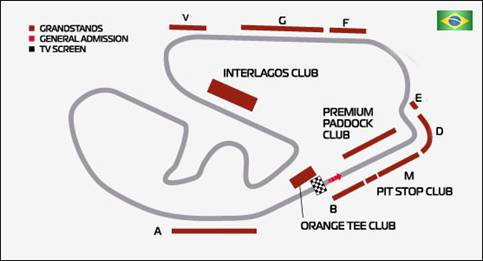 БРАЗИЛИЯ, САН-ПАУЛУ автодром Interlagos.
Билеты и туры на гонки Формула-1.