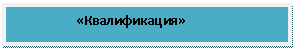 Подпись: «Квалификация»