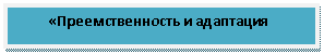 Подпись: «Преемственность и адаптация