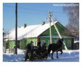 изба для новогоднего банкета в деревне