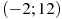 ��������: (-2; 12)