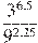 \frac{{{3}^{6,5}}}{{{9}^{2,25}}}