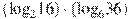 ({{\log }_{2}}16)\cdot ({{\log }_{6}}36)