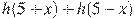 h(5+x)+h(5-x)
