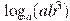 \log_a (ab^3)