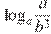 \log_a \frac{a}{b^3}