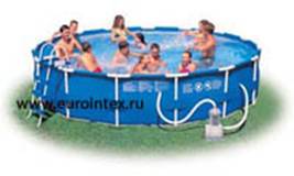 ������� ��������� Metal Frame Pools 457*91 �� + ����������, Intex 56942