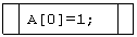 ����-�����: ������� �������: A[0]=1;