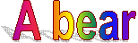 A bear