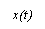 �������: x(t)
