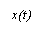 �������: x(t)