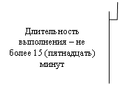 Выноска 3 (с границей): Длительность выполнения – не более 15 (пятнадцать) минут