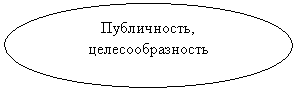 Овальная выноска: Публичность, целесообразность