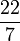 \frac{22}{7}