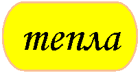 Блок-схема: знак завершения: тепла