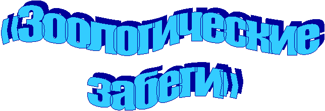 «Зоологические
забеги»