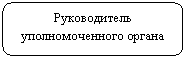 Скругленный прямоугольник: Руководитель уполномоченного органа