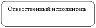 Скругленный прямоугольник: Ответственный исполнитель