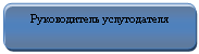 Скругленный прямоугольник: Руководитель услугодателя