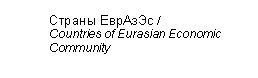 �������: ������ ������� / 

Countries of Eurasian Economic Community



