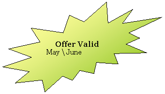 ����� 2: Offer Valid 

 May \ June



