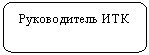 Скругленный прямоугольник: Руководитель ИТК