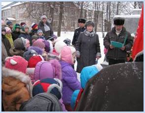 Воспитанники детского сада «Ладушки» на митинге