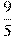 \frac{9}{5}