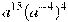 a^{15}(a^{-4})^{4}