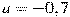 a=-0,7