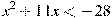 x^2+11x<-28