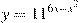 y=11^{6x-x^2}