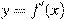 y=f'(x)
