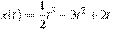x(t)=\frac{1}{2}t^3-3t^2+2t