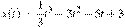 x(t)=\frac{1}{3}t^3-3t^2-5t+3