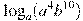 \log_a (a^{4}b^{10})