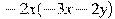 -2x(-3x-2y)