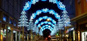 Illumination_mulhouse_noel 2009_sapins et étoiles