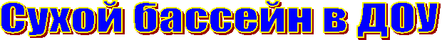 Сухой бассейн в ДОУ