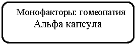 Скругленный прямоугольник: Монофакторы: гомеопатия
Альфа капсула