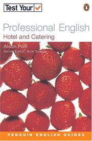 Cover of: Test Your Professional English - Hotel & Catering (Test Your Professional English) by BRIEGEN