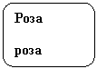 Скругленный прямоугольник: Роза
роза