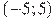 (-5;5)