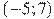 (-5; 7)