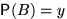 $\mathsf P(B)=y$