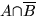 $A{\cap}\overline{B}$