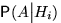 $\mathsf P(A\big\vert H_i)$