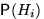 $\mathsf P(H_i)$