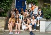 Students on the front steps